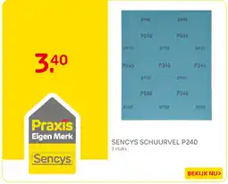 Praxis Sencys schuurvel p240 aanbieding
