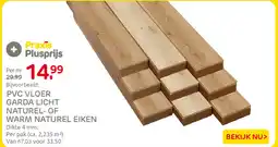 Praxis Praxis PVC VLOER GARDA LICHT NATUREL- OF WARM NATUREL EIKEN aanbieding