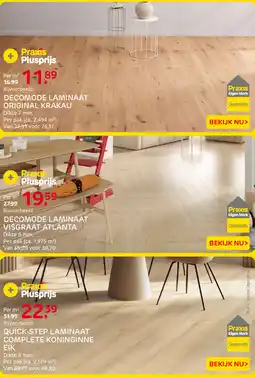 Praxis Decomode laminaat original krakau aanbieding