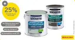 Praxis Sikkens muurverf en binnenlak aanbieding
