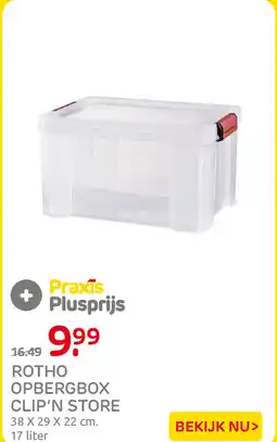 Praxis Rotho opbergbox clip'n store aanbieding