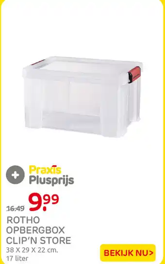 Praxis Rotho Opbergbox Clip'N Store aanbieding