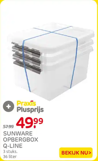 Praxis Sunware Opbergbox Q-Line aanbieding