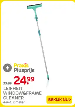 Praxis Leifheit window&frame cleaner aanbieding