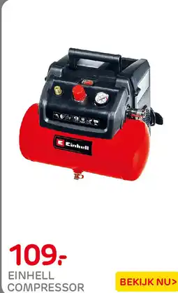 Praxis Einhell compressor aanbieding