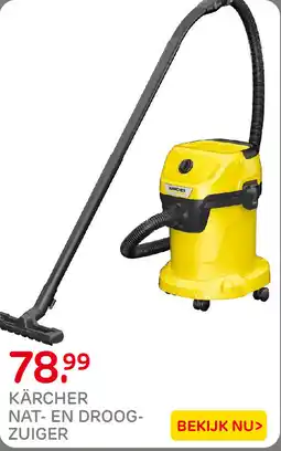 Praxis Kärcher nat- en droog-zuiger aanbieding