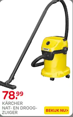 Praxis Kärcher Nat- en Droogzuiger aanbieding