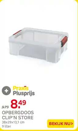 Praxis Praxis opbergdoos clip'n store aanbieding