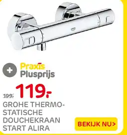 Praxis Grohe thermostatische douche kraan start alira aanbieding
