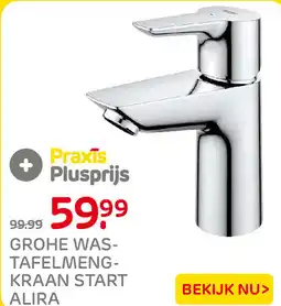 Praxis Alira grohe was-tafelmeng-kraan start aanbieding