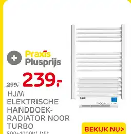 Praxis Hjm elektrische handdoekradiator noor turbo aanbieding