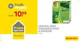Praxis Central Park Gazonmeststof 4-Seasons aanbieding