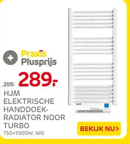 Praxis HJM elektrische handdoek-radiator noor turbo aanbieding