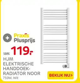 Praxis HJM elektrische handdoekradiator noor aanbieding