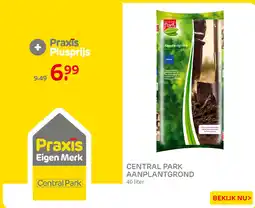 Praxis Central Park aanplantgrond aanbieding
