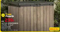 Praxis Keter opbergbox store it out ashwood aanbieding