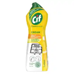 Kruidvat Cif Cleanboost Lemon Cream Schuurmiddel aanbieding