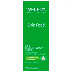Trekpleister Weleda Skin Food Gel 2-In-1 Cleansing Balm & Mask aanbieding