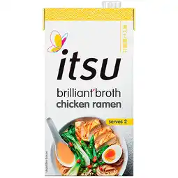PLUS Itsu Brilliant broth Chicken Ramen aanbieding