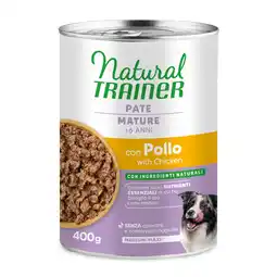 Zooplus Natural Trainer Paté Medium & Maxi Mature Voordeelpakket: 24 x 400 g Kip aanbieding