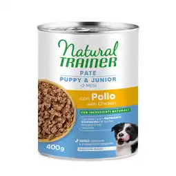 Zooplus Natural Trainer Paté Medium & Maxi Puppy & Junior Voordeelpakket: 24 x 400 g Kip aanbieding
