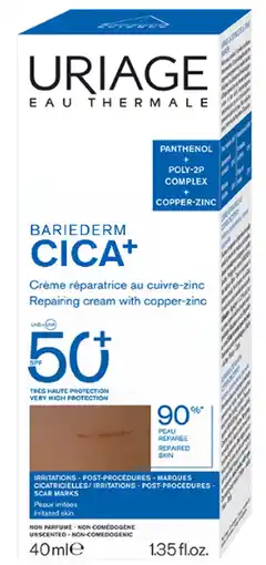 De Online Drogist Uriage Bariéderm Cica Crème SPF50 40ML aanbieding
