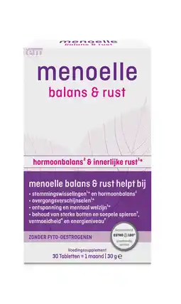 De Online Drogist Menoelle Balans & Rust Tabletten 30TB aanbieding