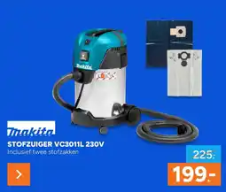 BOUWMAAT Makita STOFZUIGER VC3011L 230V aanbieding