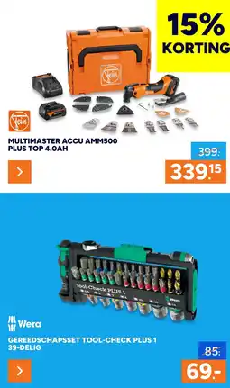 BOUWMAAT Fein MULTIMASTER ACCU AMM500 PLUS TOP 4.0AH aanbieding