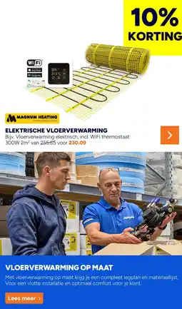 BOUWMAAT Magnum Heating elektrische vloerverwarming aanbieding