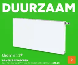 BOUWMAAT thermrad paneelradiator aanbieding