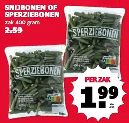 De Boerenschuur sperziebonen aanbieding