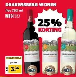 De Boerenschuur Drakensberg wijnen aanbieding