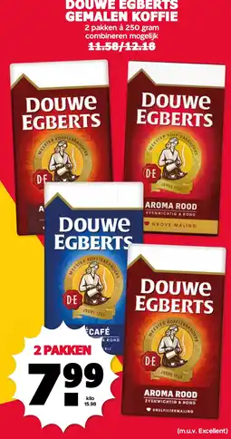 De Boerenschuur Douwe Egberts gemalen koffie aanbieding