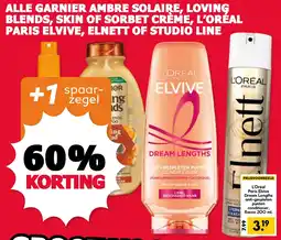 De Boerenschuur Alle garnier ambre solaire, loving blends, skin of sorbet crème, l'oréal paris elvive, elnett of studio line aanbieding