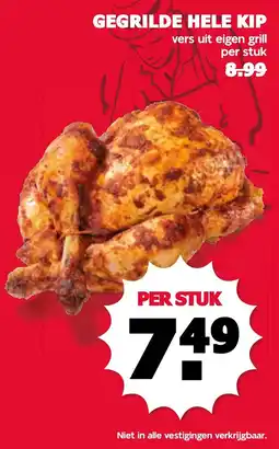 De Boerenschuur gegrilde hele kip aanbieding