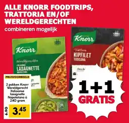 De Boerenschuur Knorr Wereldgerechten Italiaanse lasagnette Napoletana aanbieding