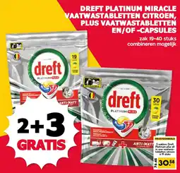 De Boerenschuur dreft platinum plus vaatwastabletten citroen aanbieding