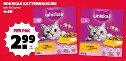 De Boerenschuur Whiskas kattenbrokjes aanbieding