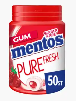 Flink Mentos Gum pure fresh aardbei aanbieding