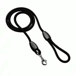 Pets Place Adori Looplijn Nylon Rond - Riem - Zwart 200x1,3 cm aanbieding