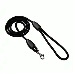 Pets Place Adori Looplijn Nylon Rond - Riem - Zwart 130x0,8 cm aanbieding