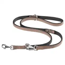 Pets Place Adori Trainingslijn Nylon Soft - Riem - Bruin&Zwart 200x2 cm aanbieding