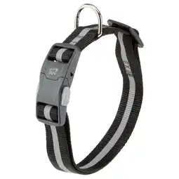 Pets Place Adori Klikhalsband Reflex - Halsband - Zwart&Reflecterend 30-44x1,5 cm aanbieding