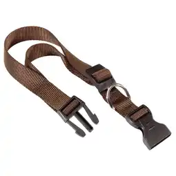 Pets Place Adori Klikhalsband Nylon - Halsband - Bruin 18-25x1,0 cm aanbieding