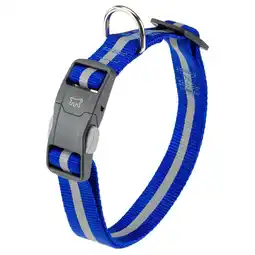 Pets Place Adori Klikhalsband Reflex - Halsband - Blauw&Reflecterend 30-44x1,5 cm aanbieding