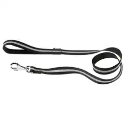 Pets Place Adori Looplijn Reflex - Riem - Zwart&Reflecterend 120x2,5 cm aanbieding