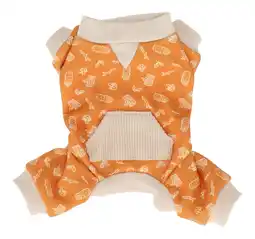 Pets Place Adori Pyjama Bao - Shirt - Oranje&Beige 20x34x21 cm aanbieding