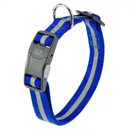 Pets Place Adori Klikhalsband Reflex - Halsband - Blauw&Reflecterend 45-70x2,5 cm aanbieding