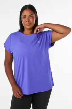 Wehkamp ACTIVE By Zizzi Plus Size sport T-shirt paars aanbieding
